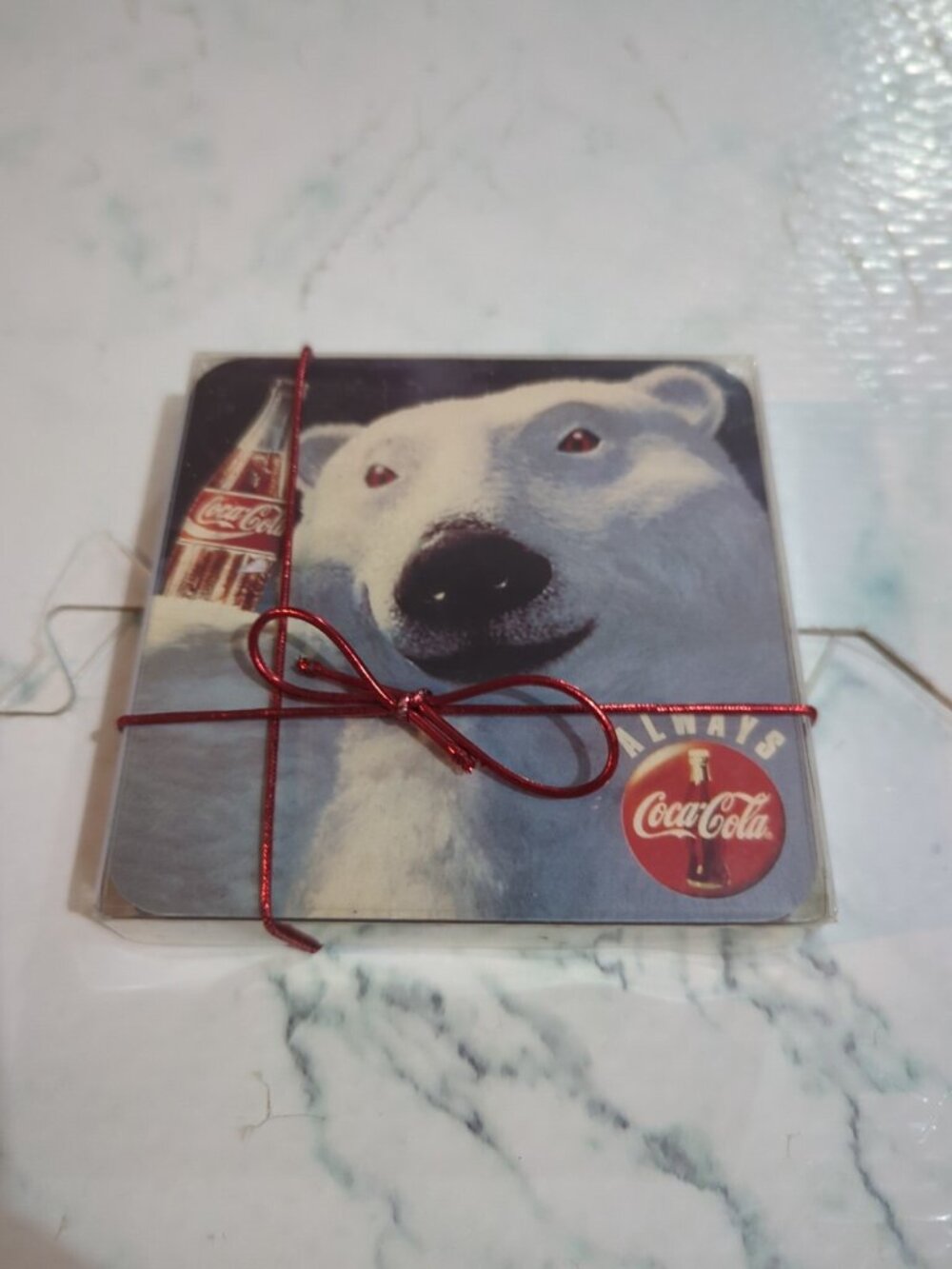 Vintage 1994 Coca Cola Coaster Set Of 4 - Brand New Heritage Series Coke